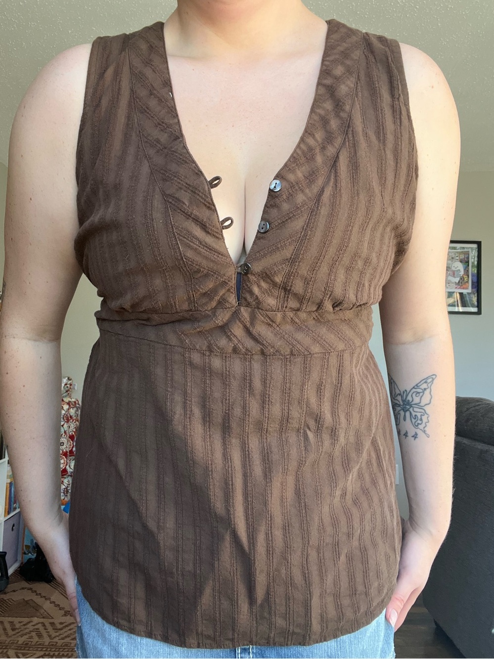 Old Navy Tie Back Blouse